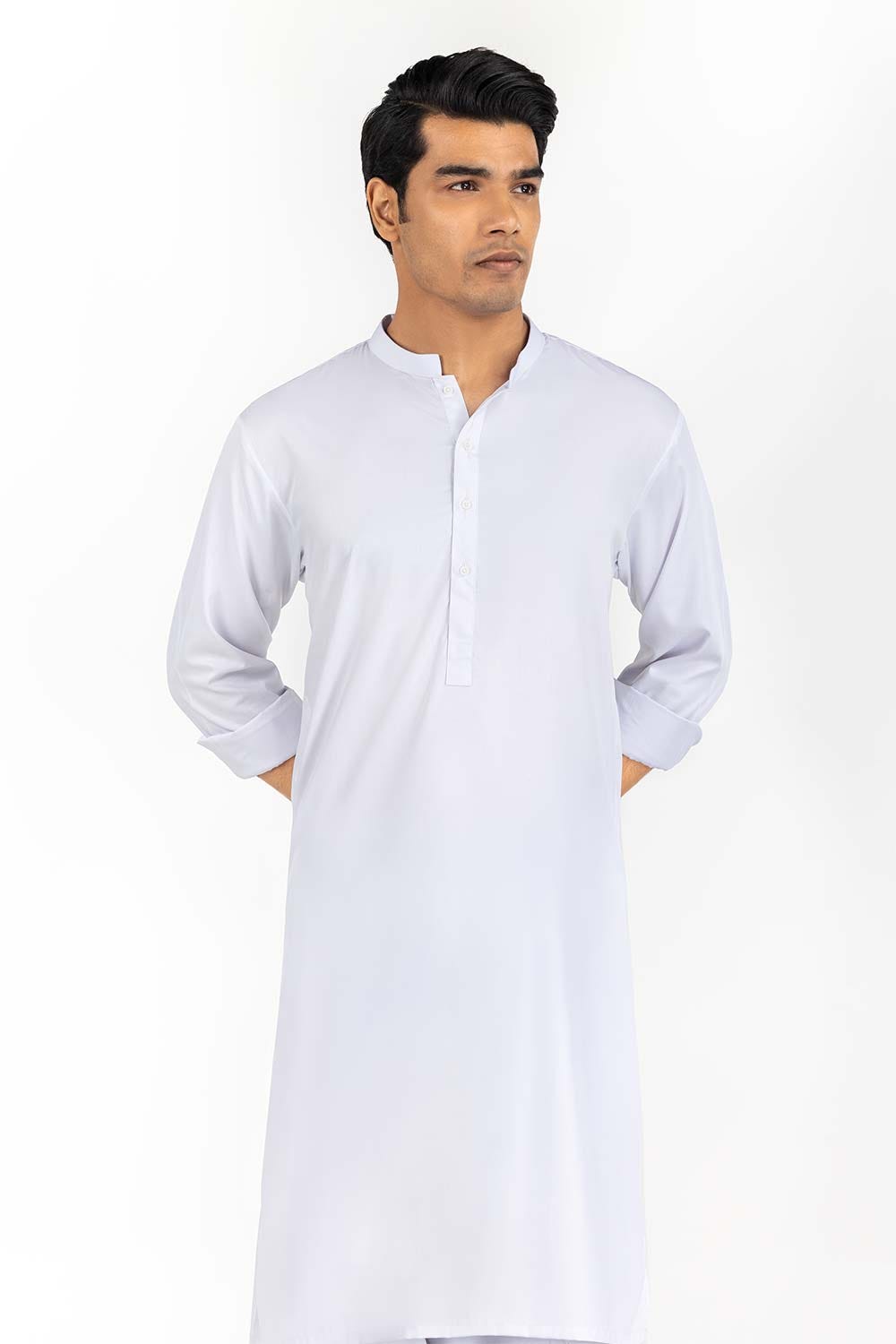 White Basic Shalwar Kameez Suit