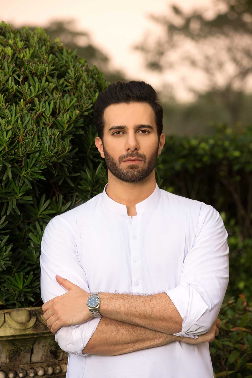 Chairman Latha White Shalwar Kameez Suit