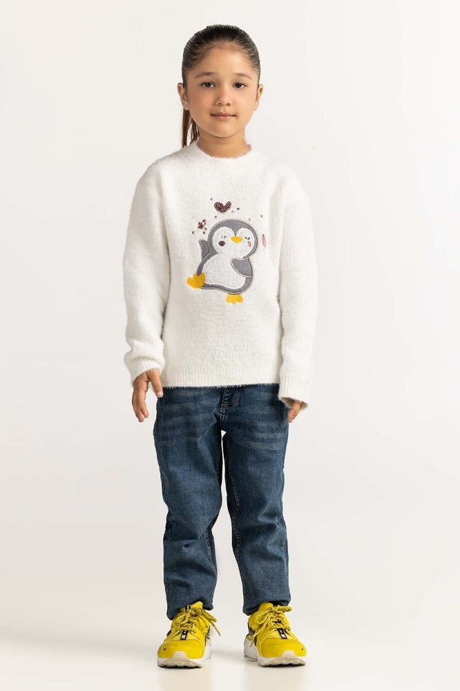 White Basic Sweater TG-SWT-WS23-014