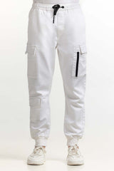 White Basic Trouser MNTRCSS24003-A