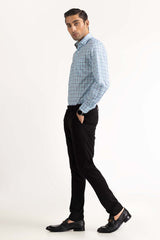 White Blue Yarn Dyed Formal Shirt MN-FS-YD23-007