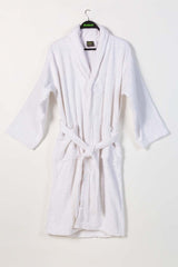 White Combed Bathrobe W