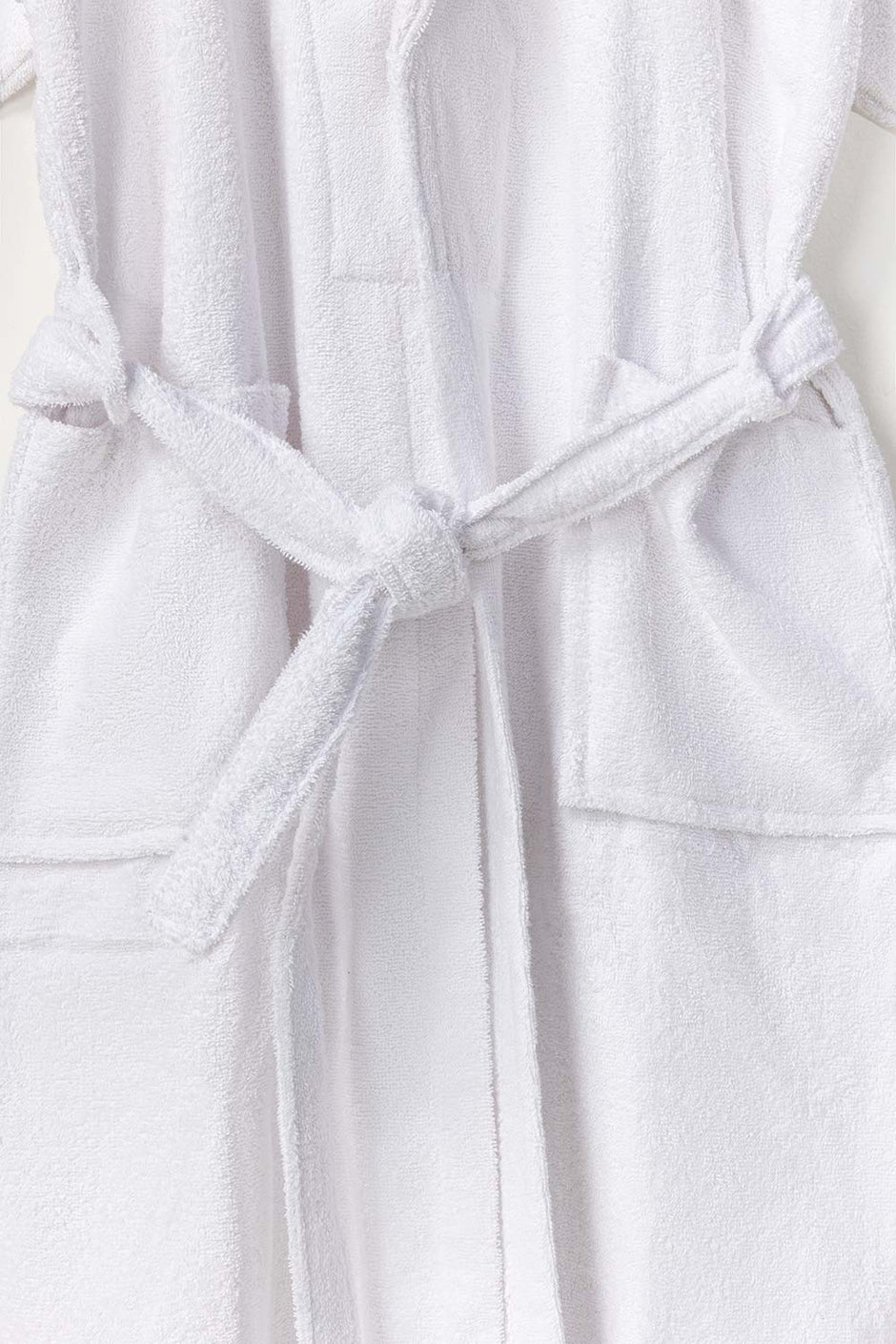AW24 White Combed Bathrobe