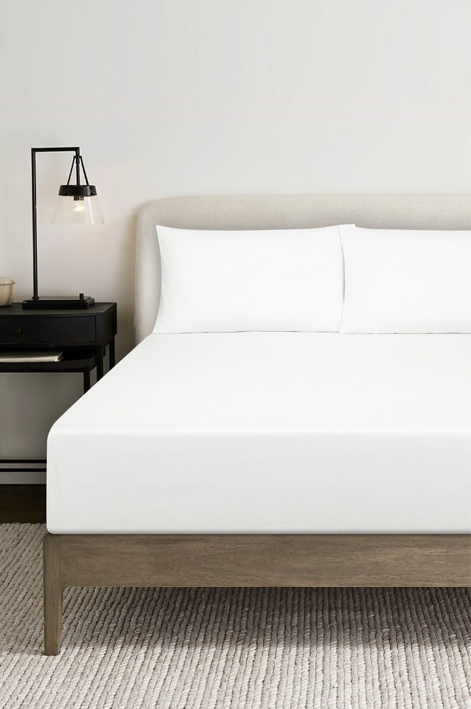 White Dyed T-150 Fitted sheet