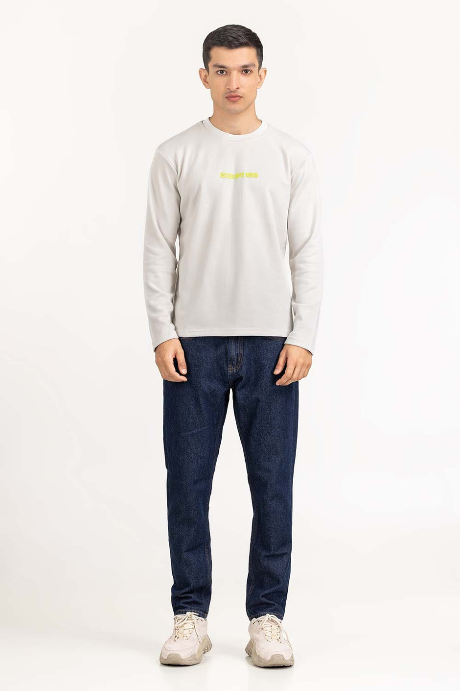 White Knit T-shirt 224-113-005