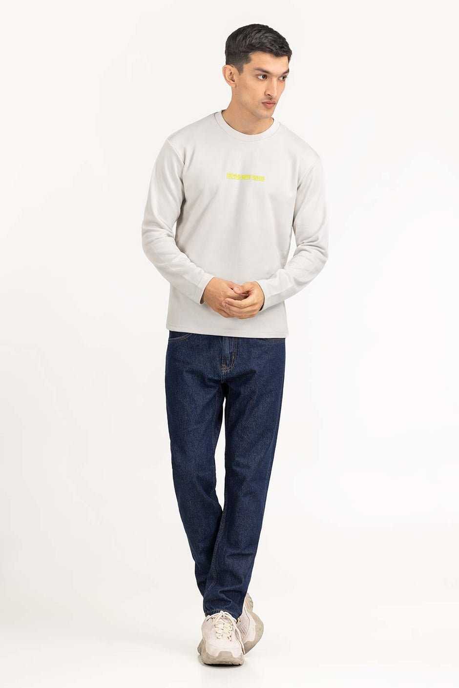 White Knit T-shirt 224-113-005