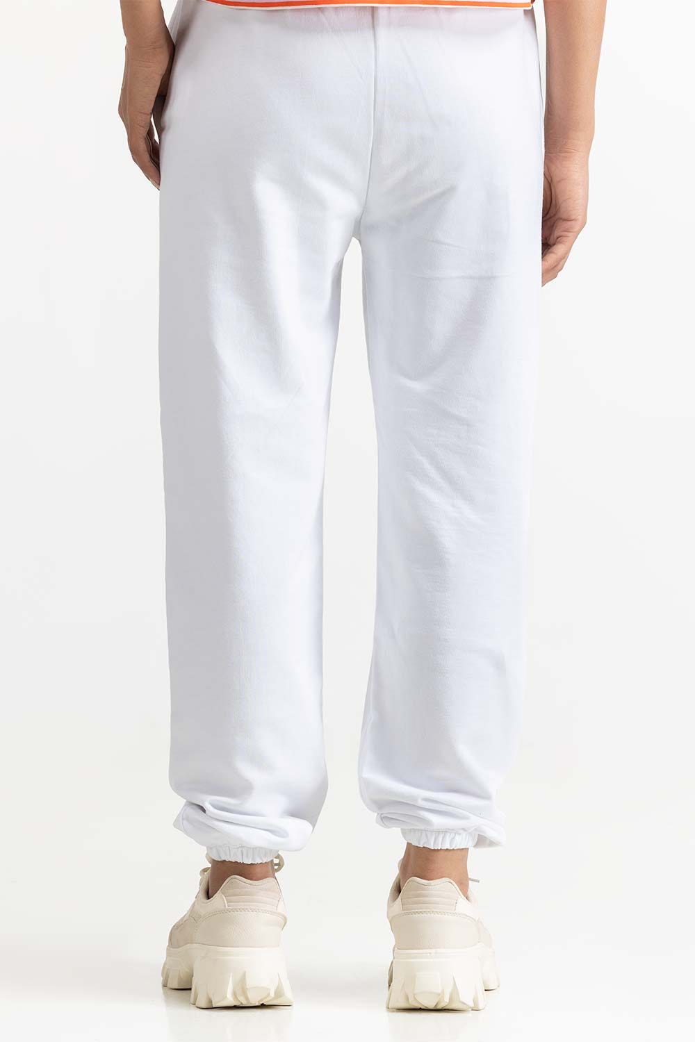 White Knit Trouser 231-220-003 B