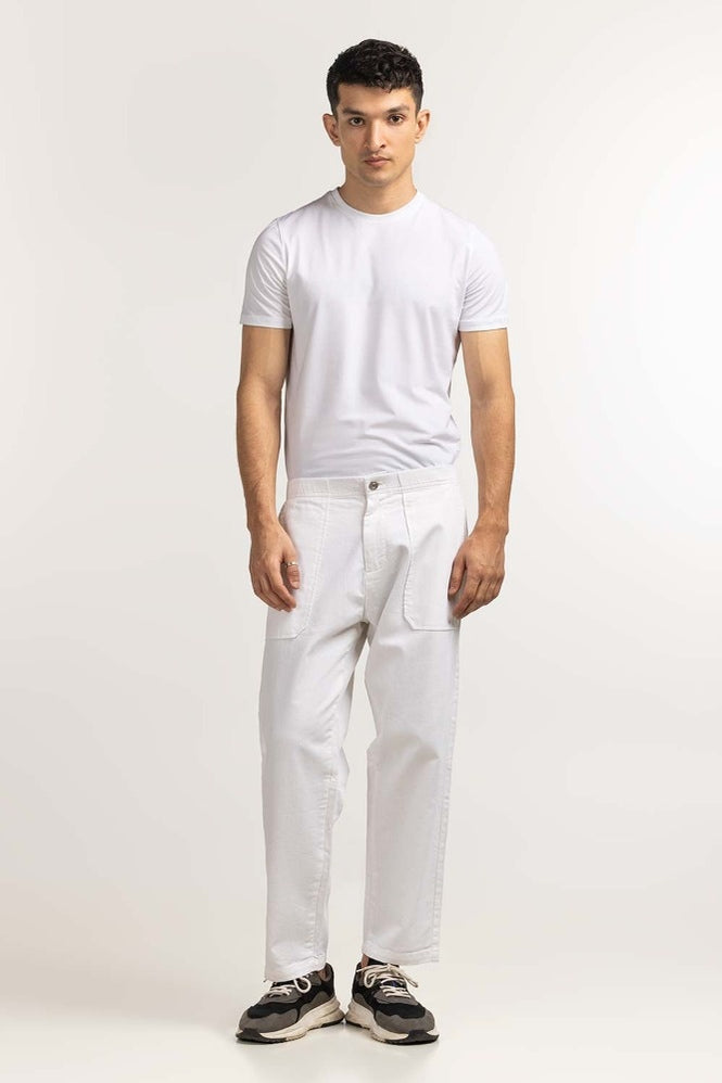 White Non Denim Trouser MN-TRKH- WV23-006 A