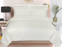 Plain White T-600 Quilt Cover Set