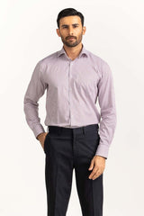 White Red Stripe Formal Shirt MN-FS-YD24-045