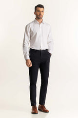 White Self Textured Formal Shirt MN-FS-PD24-078