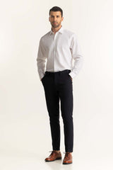 White Self Textured Formal Shirt MN-FS-PD24-078