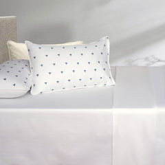 White T-400 Embroidered Bed Sheet Set