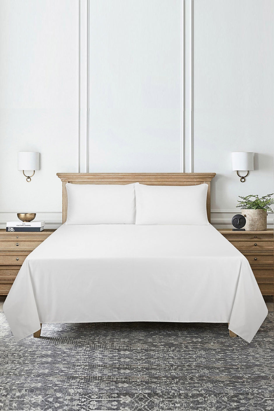 White T-600 Bed Sheet Set 25