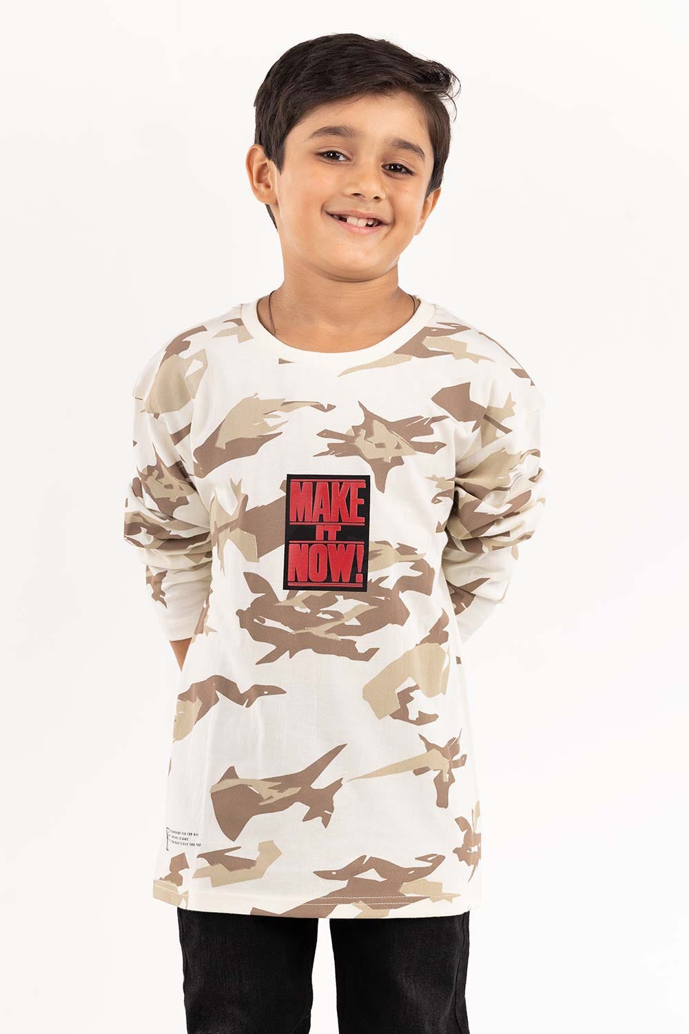 Junior Boy White T-Shirt 224-313-020
