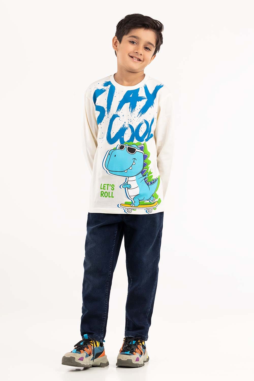 Toddler Boy White T-Shirt 224-513-022