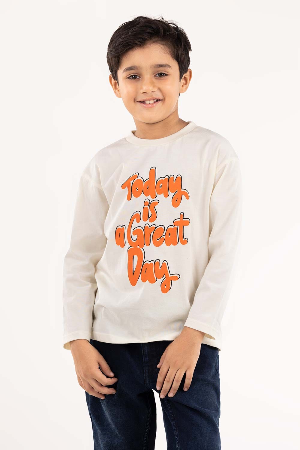 Toddler Boy White T-Shirt 224-513-026