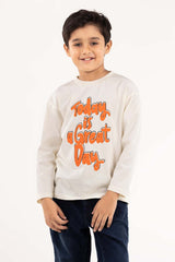 Toddler Boy White T-Shirt 224-513-026