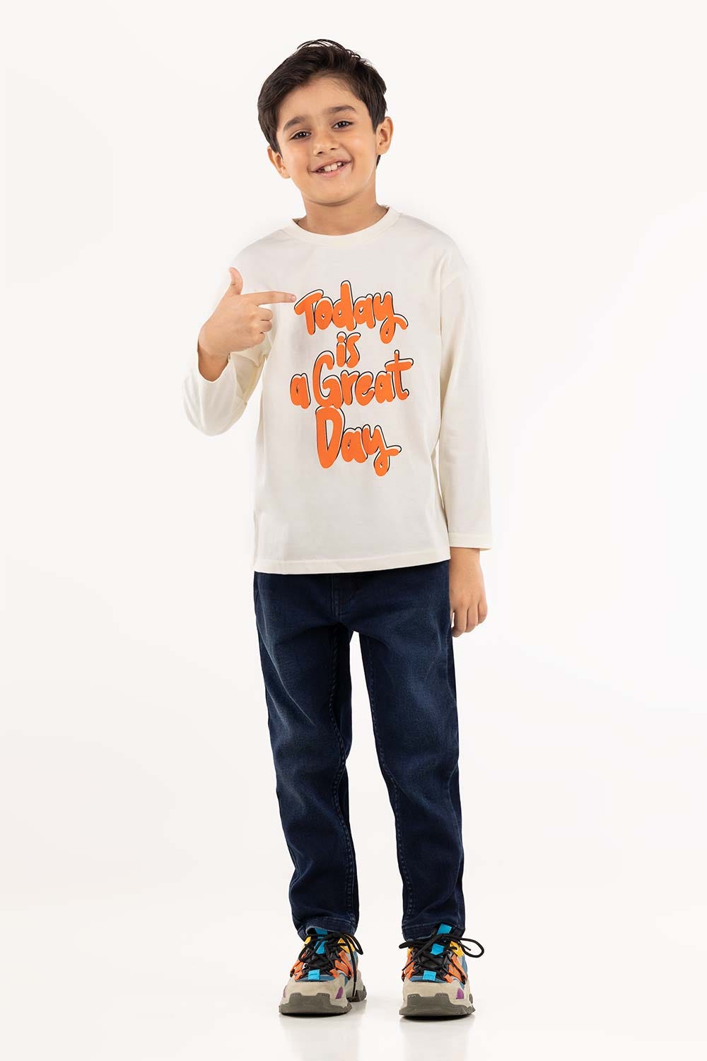 Toddler Boy White T-Shirt 224-513-026