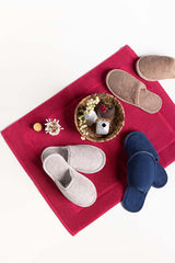 White Terry Slippers