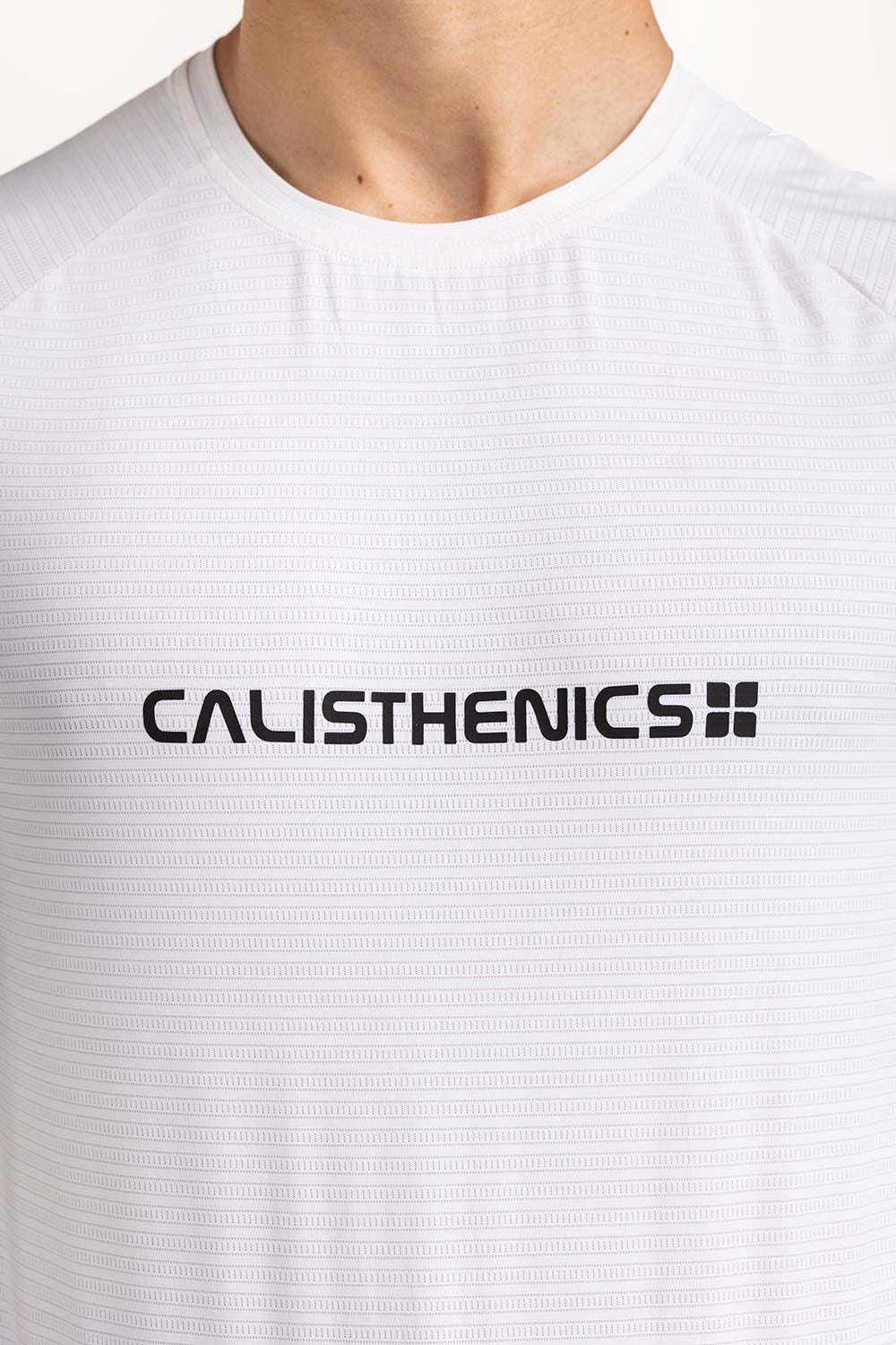 White Textured Tee AW-TS23-005