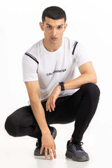 White Textured Tee AW-TS23-005