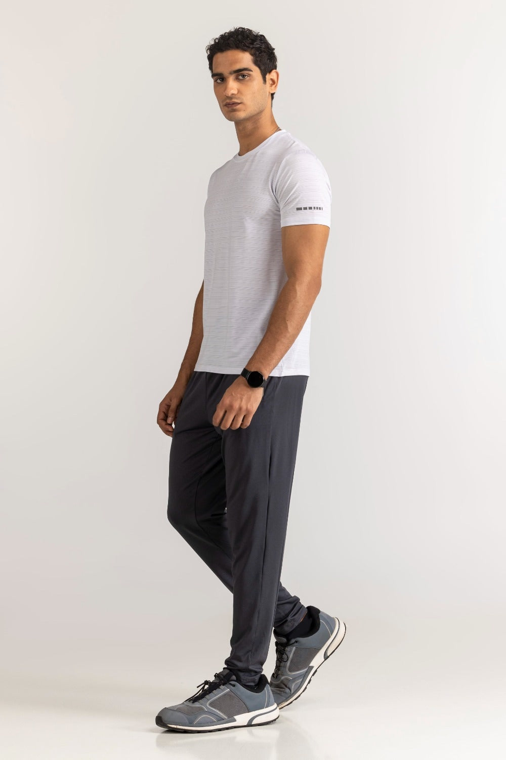 White Textured Tee AW-TS24-018