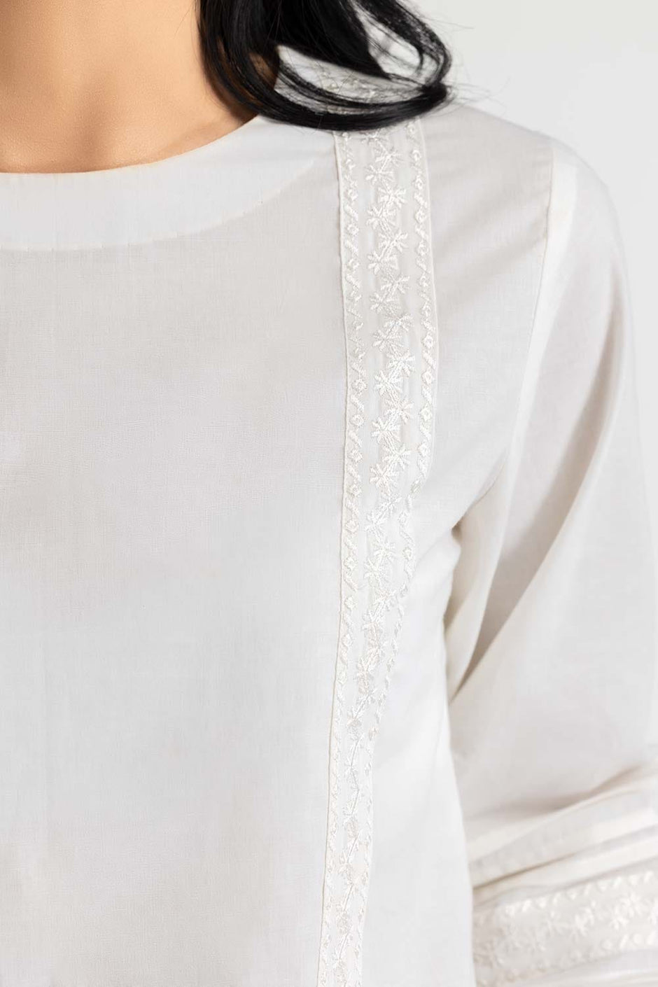 White Woven Blouse