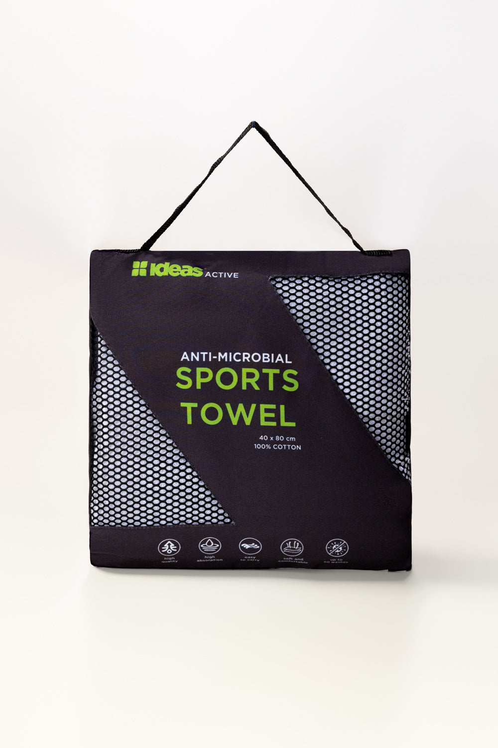White Anti Microbial Sports Towel