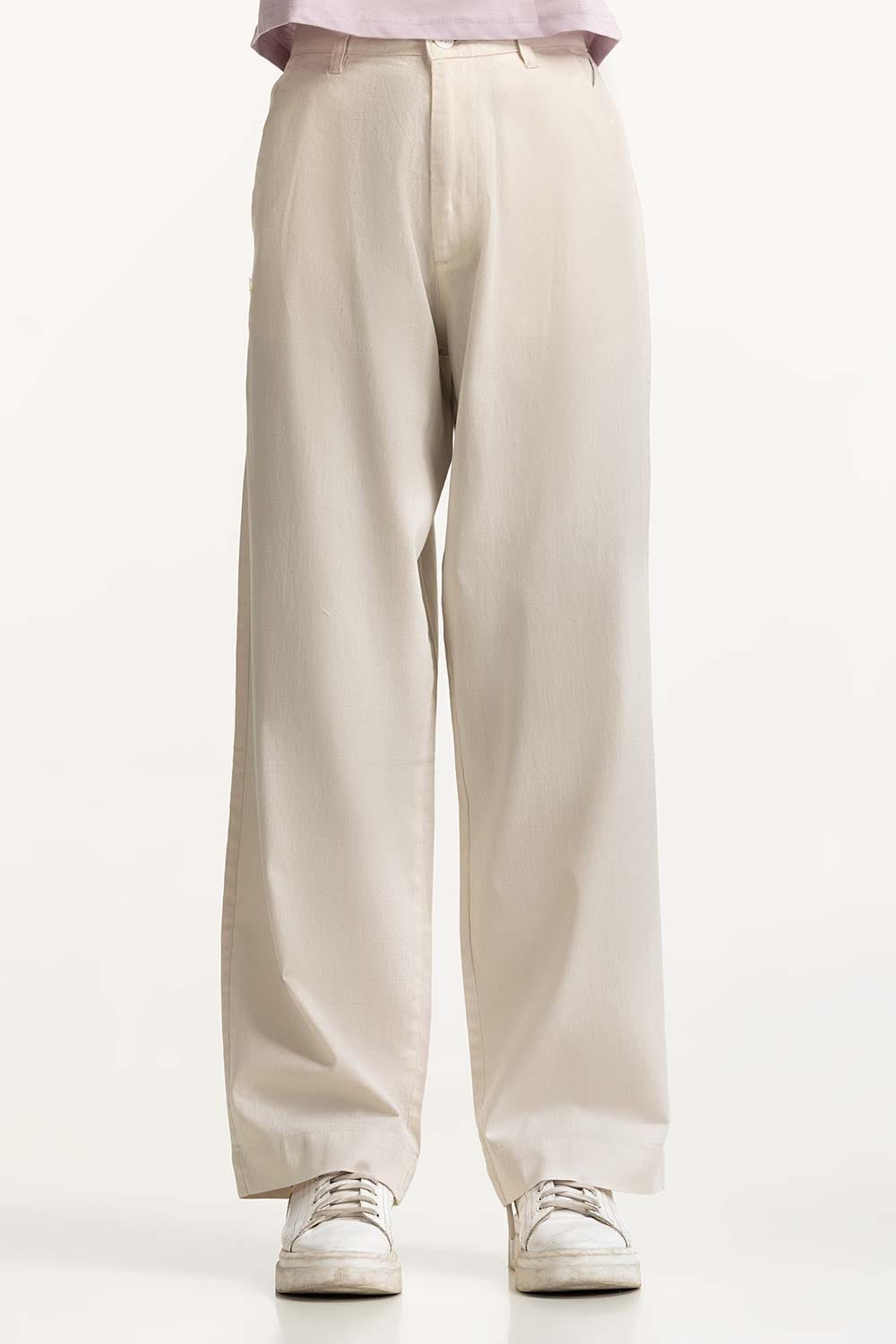 Wide Leg Cotton Linen Blend Trouser WM-NDJ-SS24-007