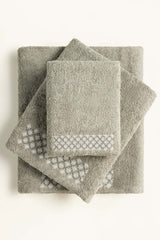 Wind Combed 3Pc Embroidered Towel set