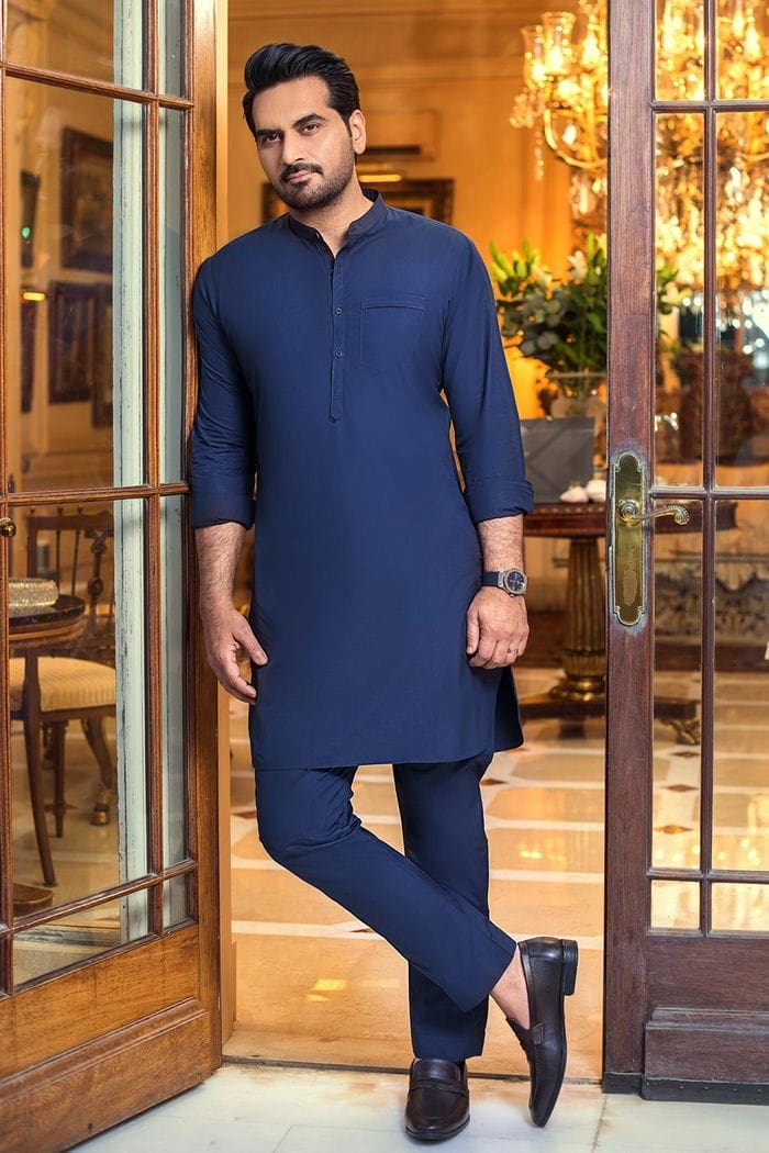 Navy Unstitched Fabric With Gift Box X-Series - Exceptional Collection Artisan