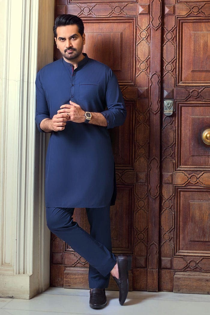 Navy Unstitched Fabric With Gift Box X-Series - Exceptional Collection Artisan
