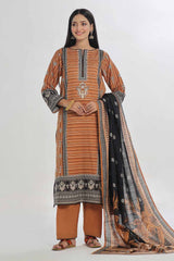3 Piece Unstitched Printed Khaddar Suit WNS-42004