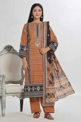 3 Piece Unstitched Printed Khaddar Suit WNS-42004