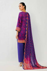 3 Piece Unstitched Printed Khaddar Suit WNS-42023