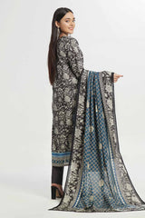 3 Piece Unstitched Printed Khaddar Suit WNS-42029