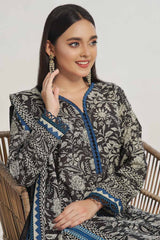 3 Piece Unstitched Printed Khaddar Suit WNS-42029