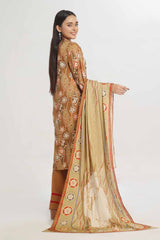 3 Piece Unstitched Printed Khaddar Suit WNS-42036