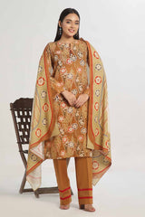 3 Piece Unstitched Printed Khaddar Suit WNS-42036