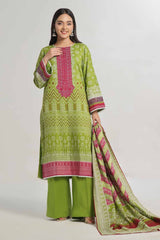 3 Piece Unstitched Printed Khaddar Suit WNS-42105