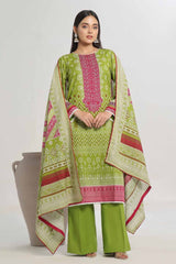 3 Piece Unstitched Printed Khaddar Suit WNS-42105