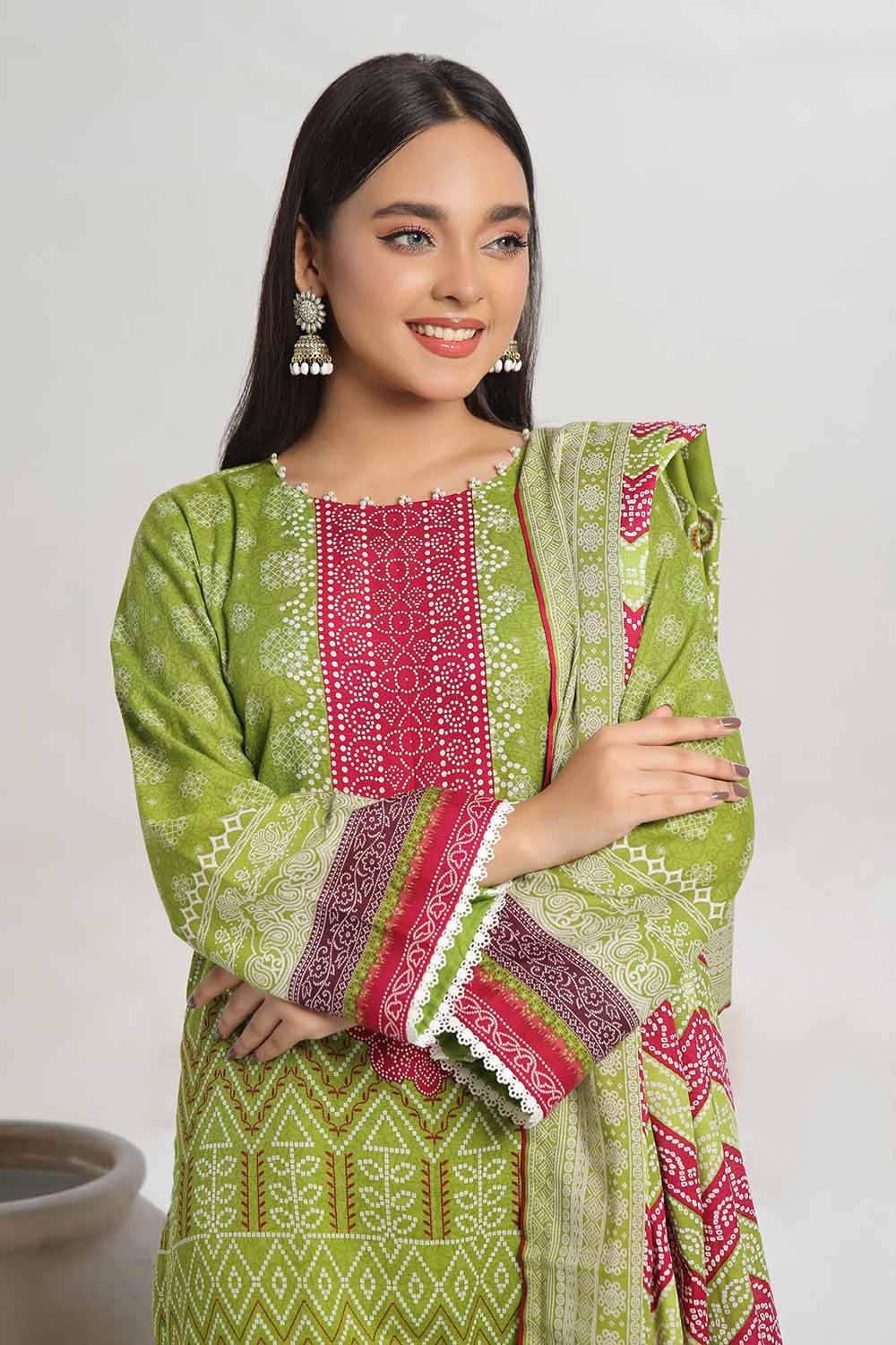 3 Piece Unstitched Printed Khaddar Suit WNS-42105