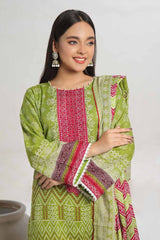 3 Piece Unstitched Printed Khaddar Suit WNS-42105