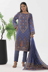 3 Piece Unstitched Printed Dhanak Suit WNS-42129