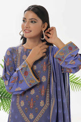 3 Piece Unstitched Printed Dhanak Suit WNS-42129
