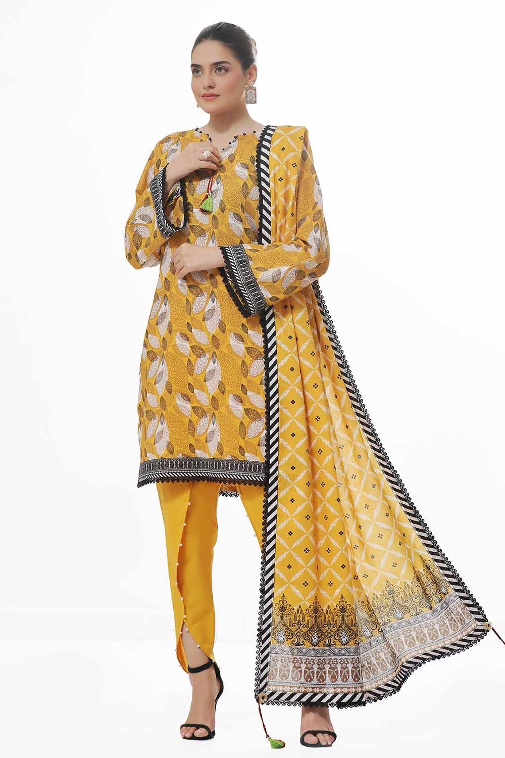 3 Piece Unstitched Printed Khaddar Suit WNS-42130