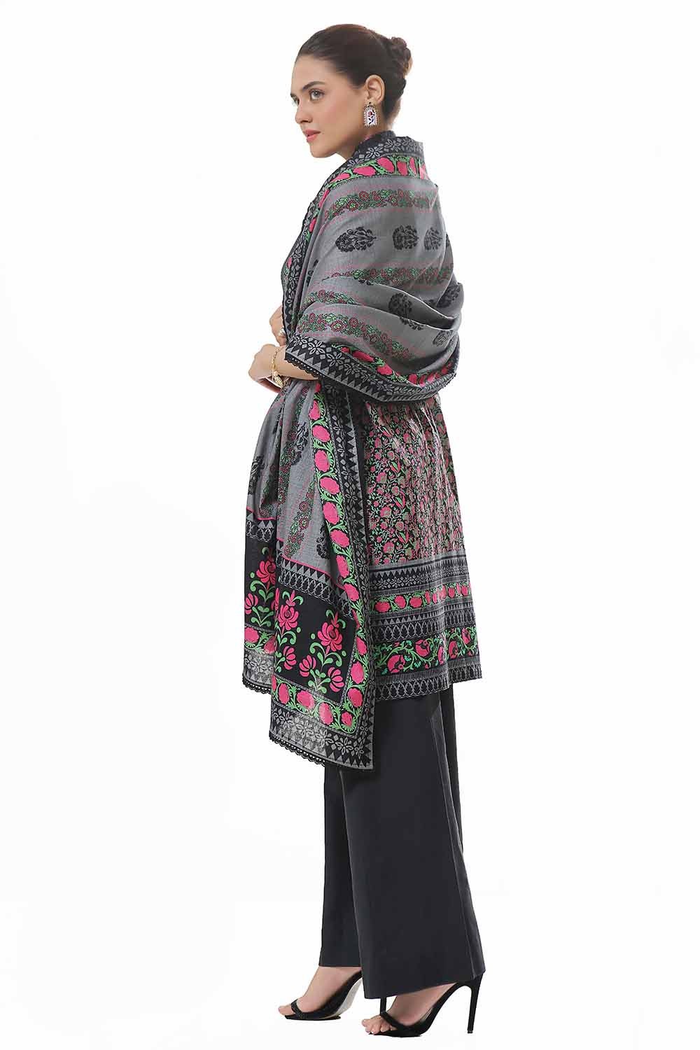 3 Piece Unstitched Printed Khaddar Suit WNS-42132