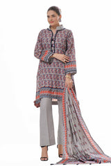 3 Piece Unstitched Printed Khaddar Suit WNS-42134