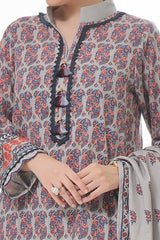 3 Piece Unstitched Printed Khaddar Suit WNS-42134